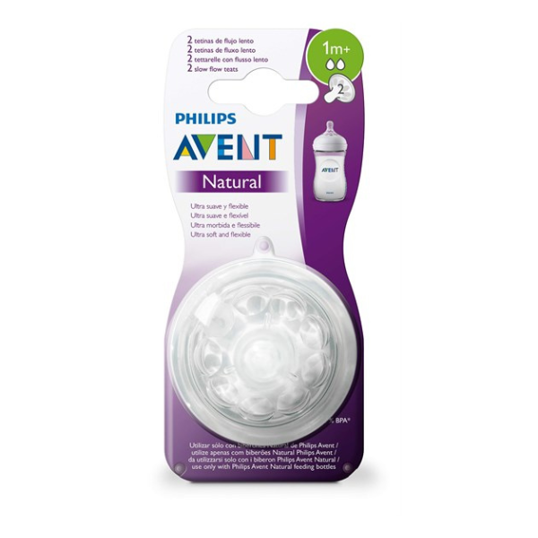 Avent Nipple Purple Natural +1 Month
