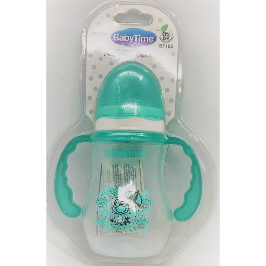 Baby Time feeding Cup 250 ML Wz Handle -green