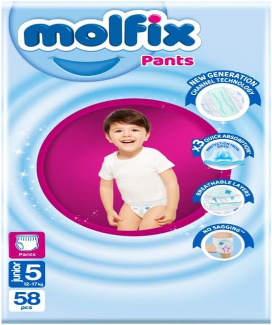 Molfix Diaper Pants 58 Pcs ,Size 5