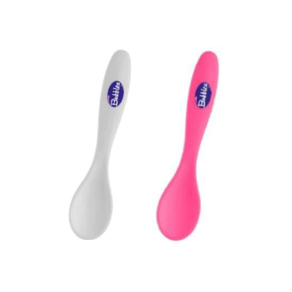 Bubbles Feeding Spoon for Baby Boy pack of 2 White & pink