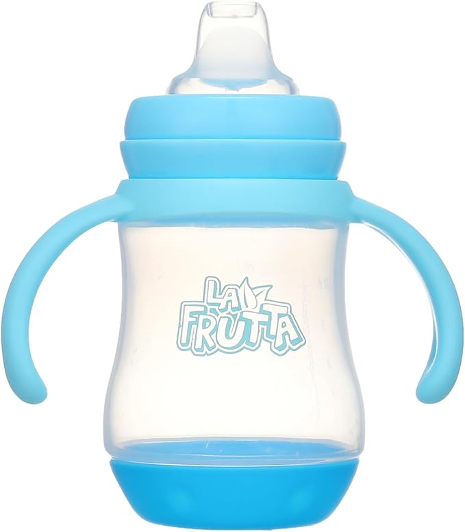 La Frutta sippy training cup silicon nipple 180ml Blue