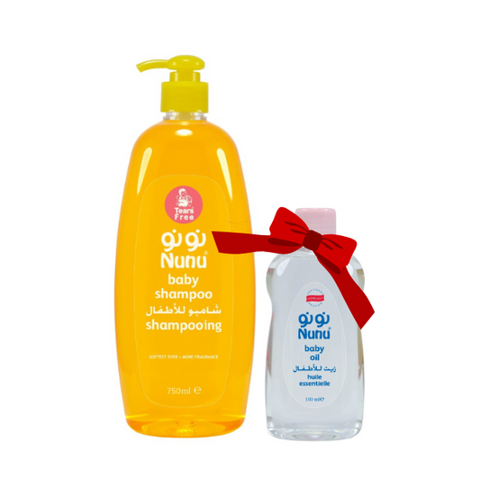 Nunu Baby Special Offer Shampoo 750ml + Nunu Baby Oil 100ml