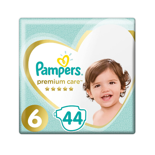 Pampers Premium Care Diapers - Size 6, Junior, 44 Diapers