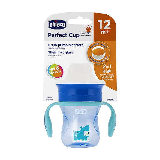 Chicco Perfect Cup 200ml 12 Months and + - Blue