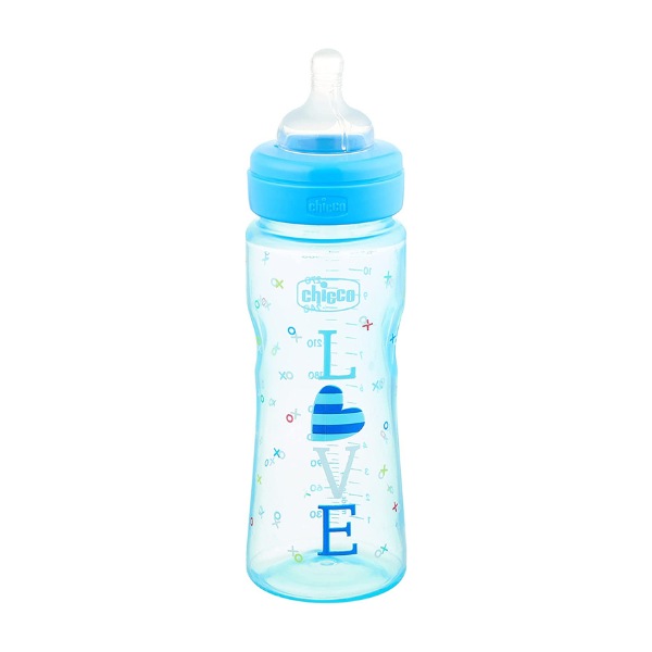 Chicco Well-Being Baby Bottle 330ml Blue