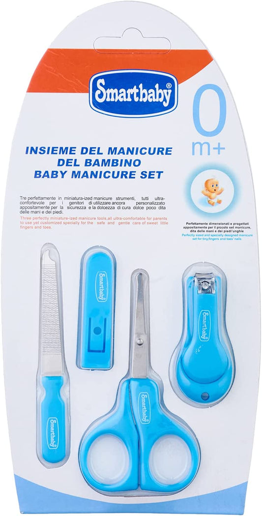 SmartBaby Manicure Set, 4 Pieces - Blue