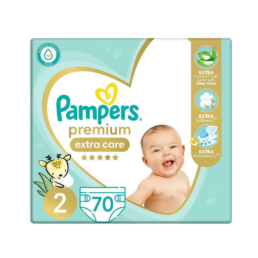 Pampers Premium Extra care size 2 Pack of 70 Diapers
