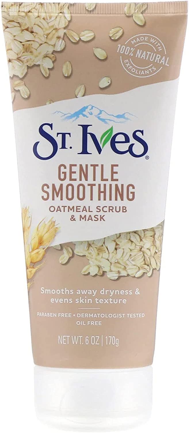 St. Ives Nourished And Smooth Oatmeal Face Scrub And Mask, 170gm