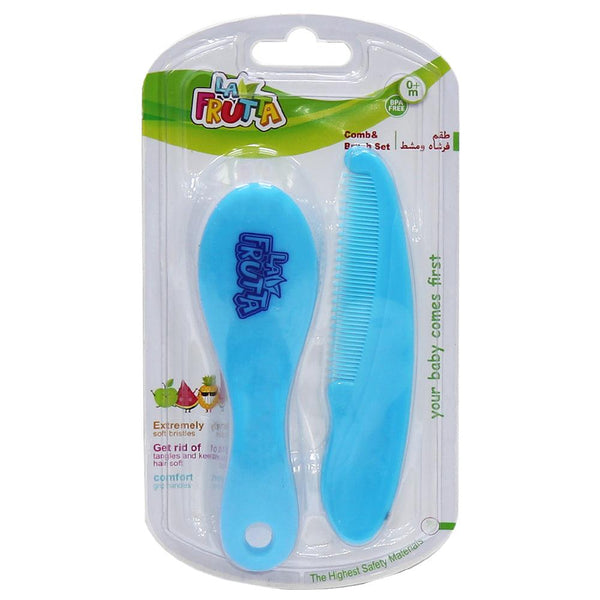 La Frutta Comb & Brush Set Blue