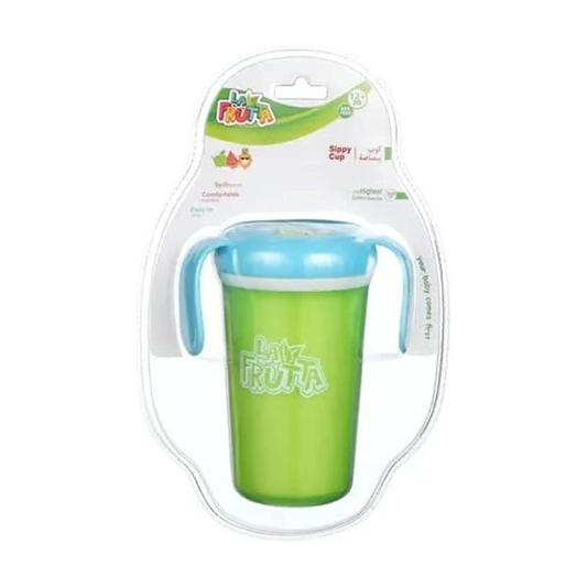 La Frutta Sippy Cup for Kids, 320 ml - Green and Blue