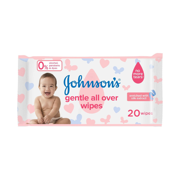 Johnson Baby Wipes - Gentle All Over, 20 pcs