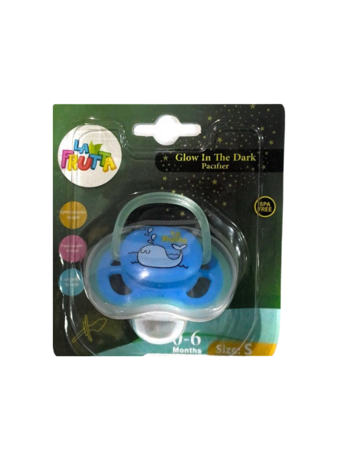 La Frutta pacifier Glowing in The Dark 0-6M blue