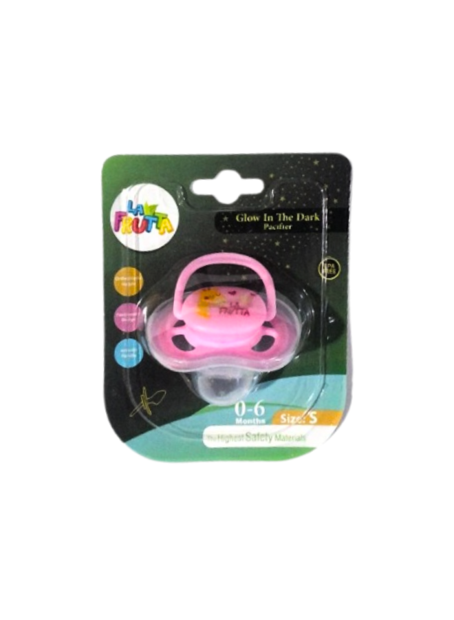 La Frutta pacifier Glowing in The Dark 0-6M pink